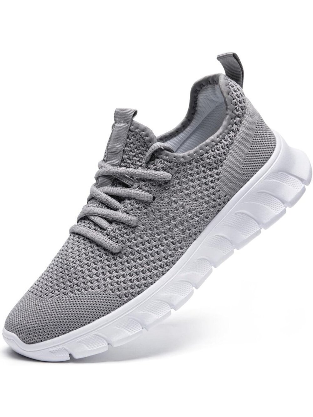 Women's Light grey Breathable Casual Tennis Non Slip Walking Gym Workout Sneaker
